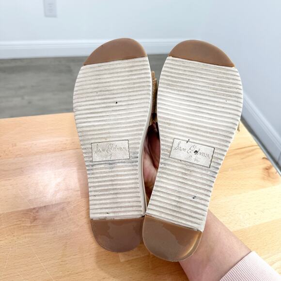 Sam Edelman Ariane Sandal Neutral Tan Buckle Sip On Size 7 - Picture 6 of 7